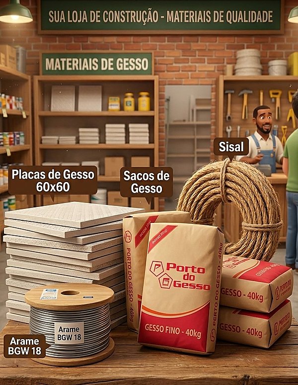 Produtos de Gesso – Porto do Gesso